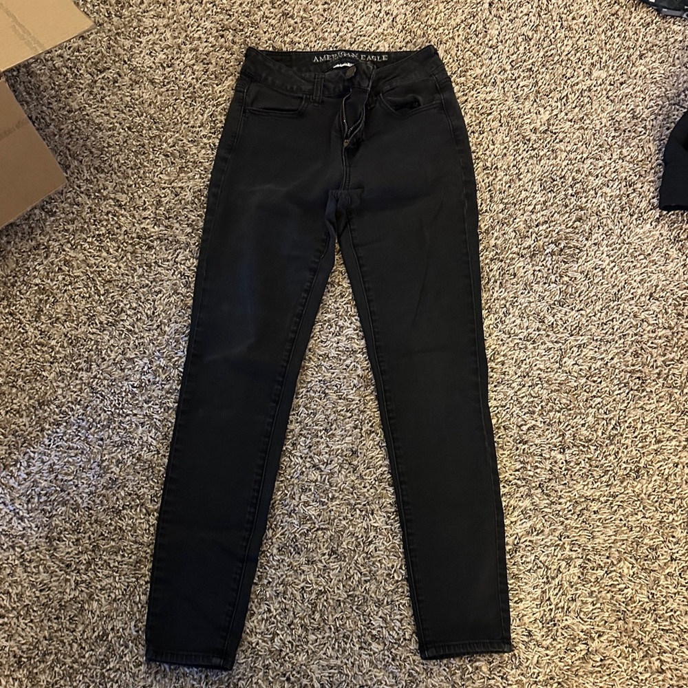 American Eagle Outfitters High Rise Black Jeans